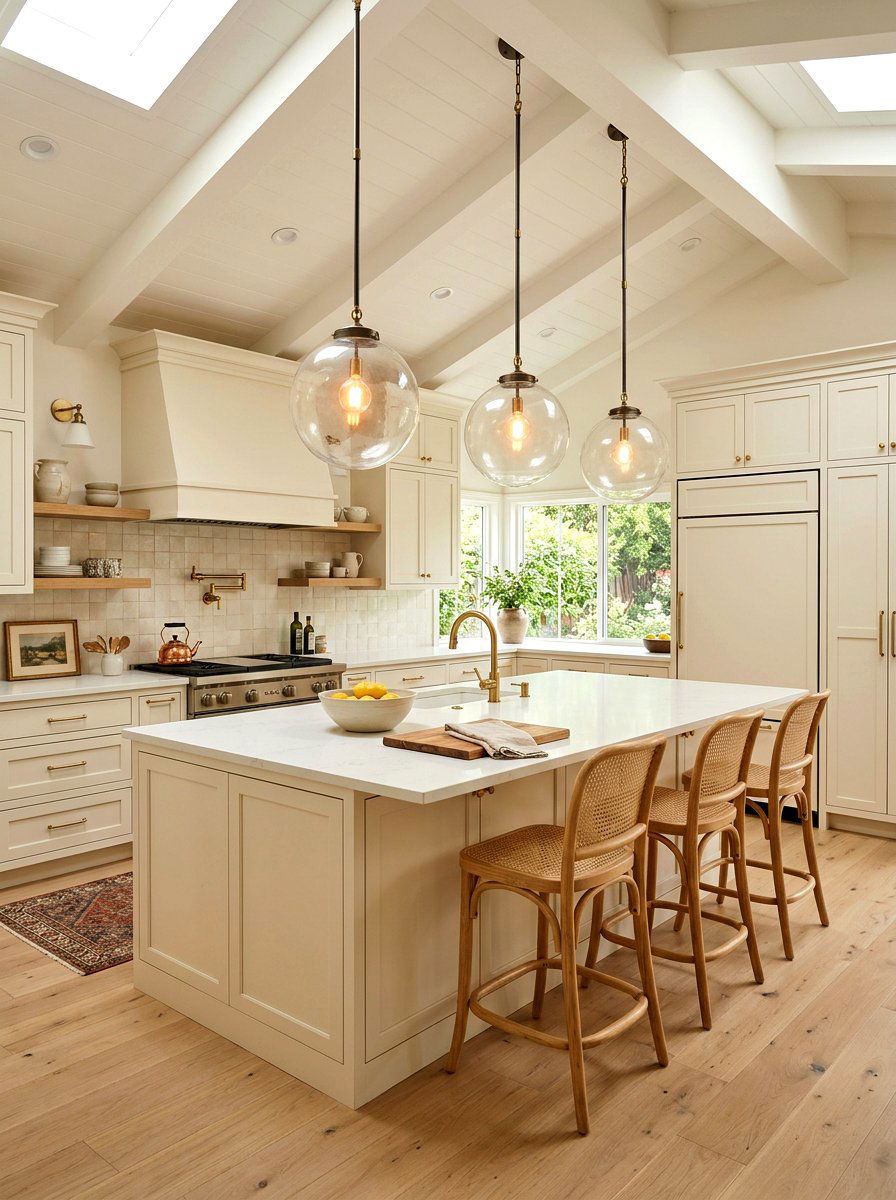 Warm White Kitchen Pendant Lighting - 30 warm white kitchen ideas