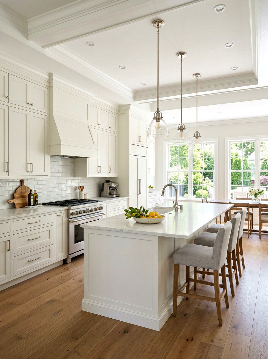 Warm White Kitchen Shaker Cabinets - 30 warm white kitchen ideas
