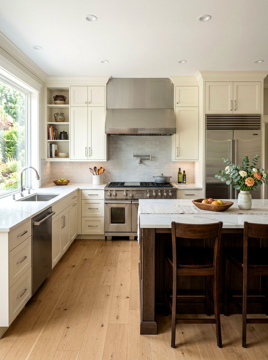 Warm White Kitchen Stainless Steel - 30 warm white kitchen ideas