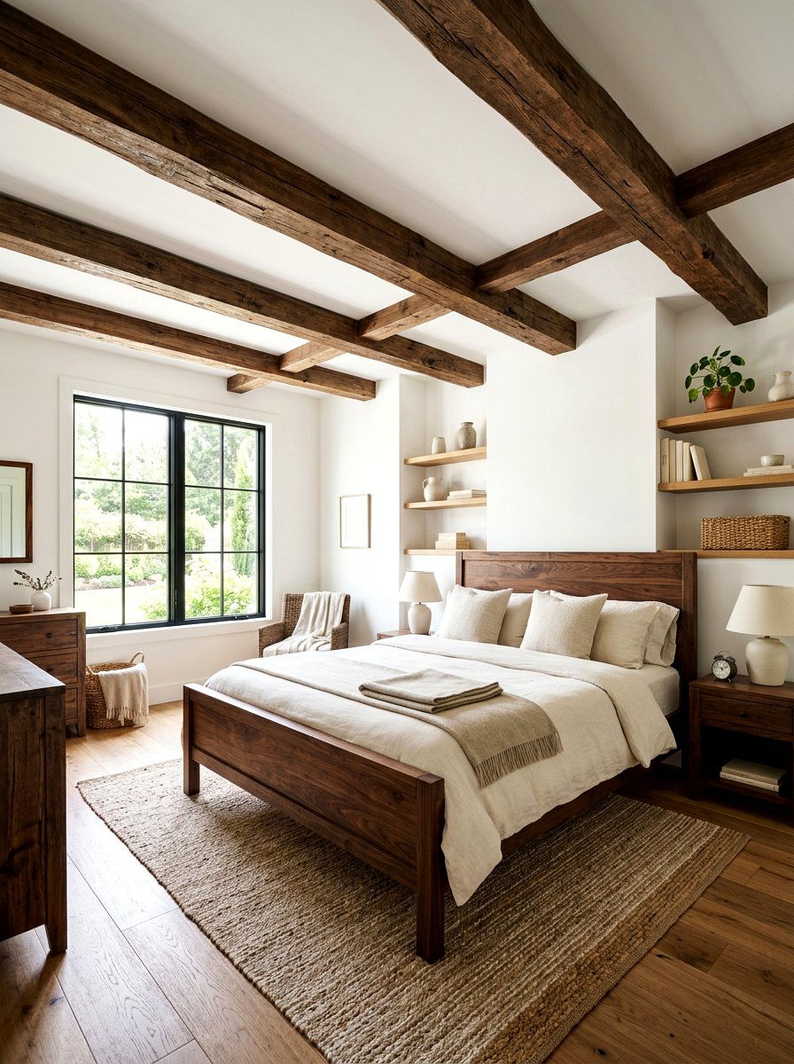 Warm Wood Accents - 30 calming bedroom ideas