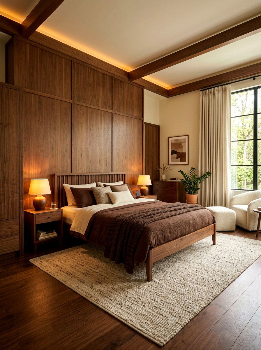Warm Wood Bedroom - 30 romantic master bedroom ideas