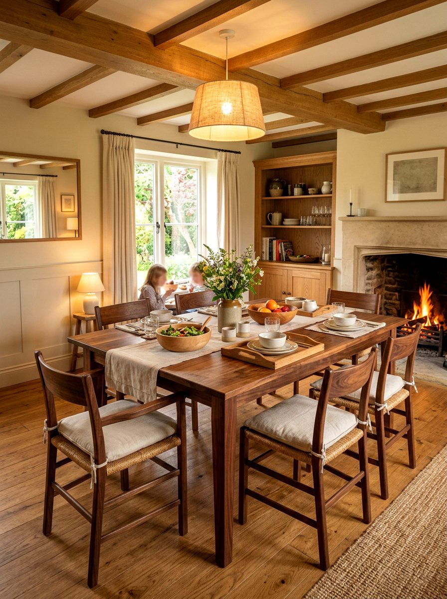 Warm Wood Furniture - 30 everyday table setting ideas