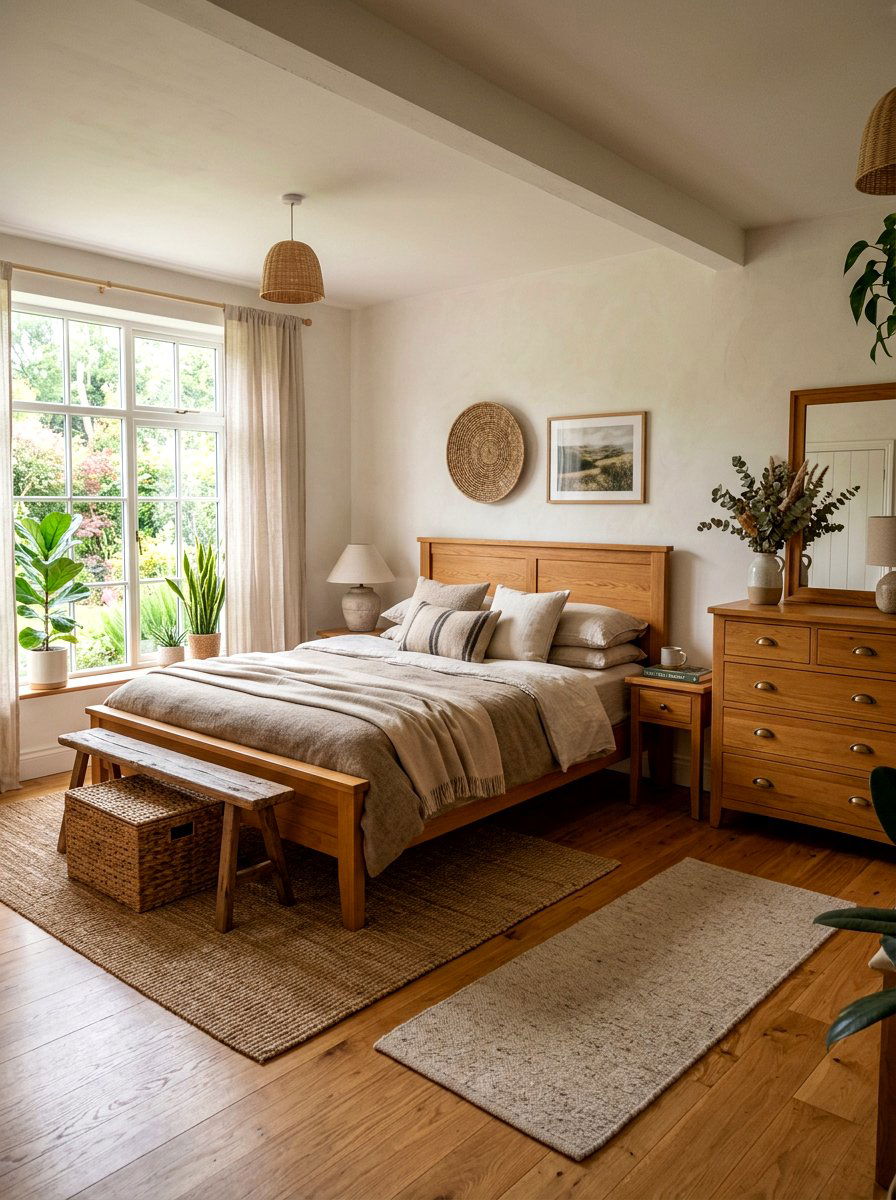Warm Wood Tone Bedroom - 30 California casual bedroom ideas