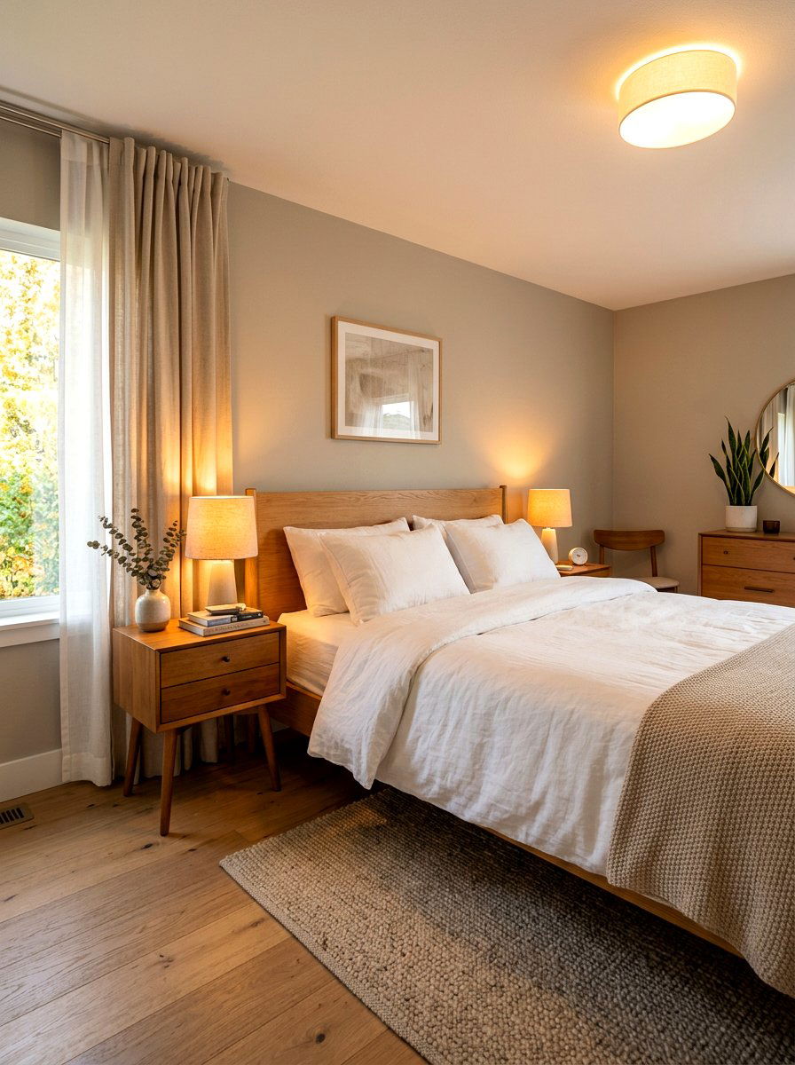 Warm bedroom lighting - 30 fall reset home ideas
