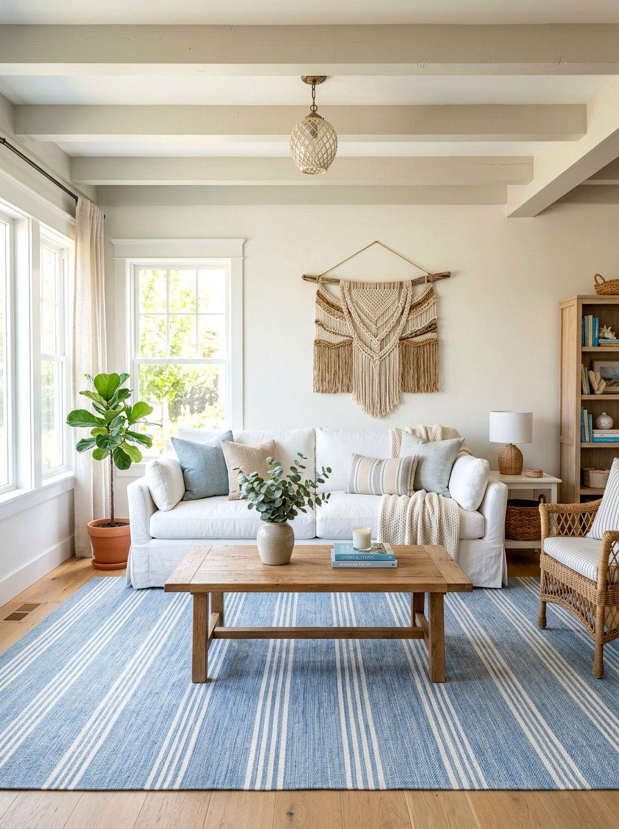 Washable slipcovered living room - 30 family friendly living room ideas
