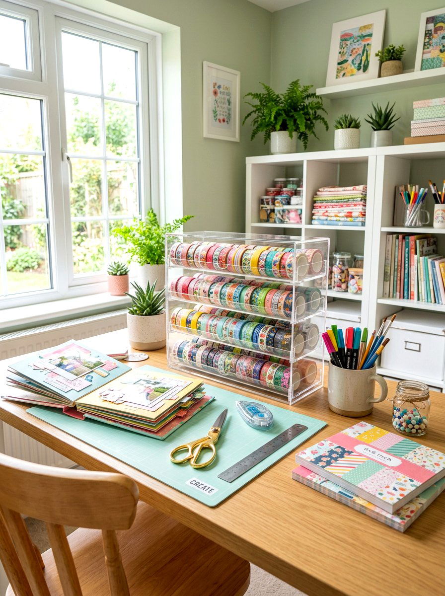 Washi Tape Dispenser - 30 craft supply storage ideas