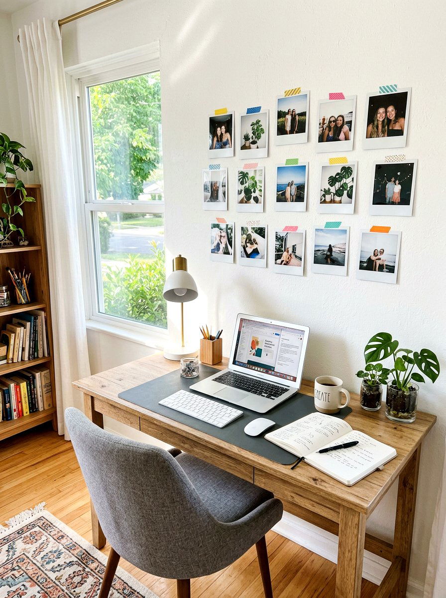 Washi Tape Frame - 30 renter friendly wall decor ideas