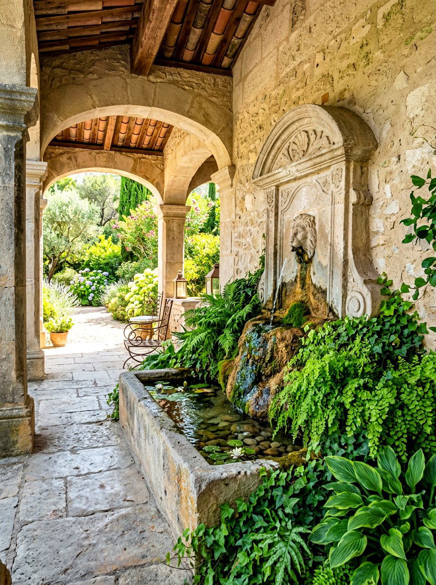 Water Feature - 30 loggia ideas