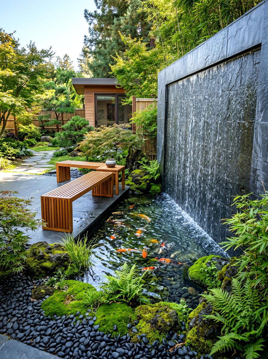Water Feature - 30 resort patio ideas