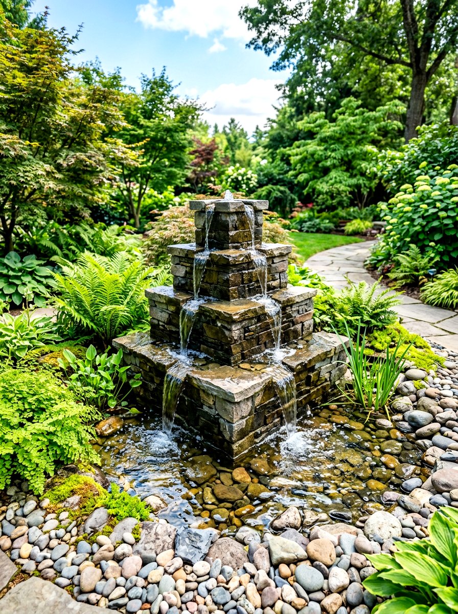 Water Feature - 30 entertainer backyard ideas