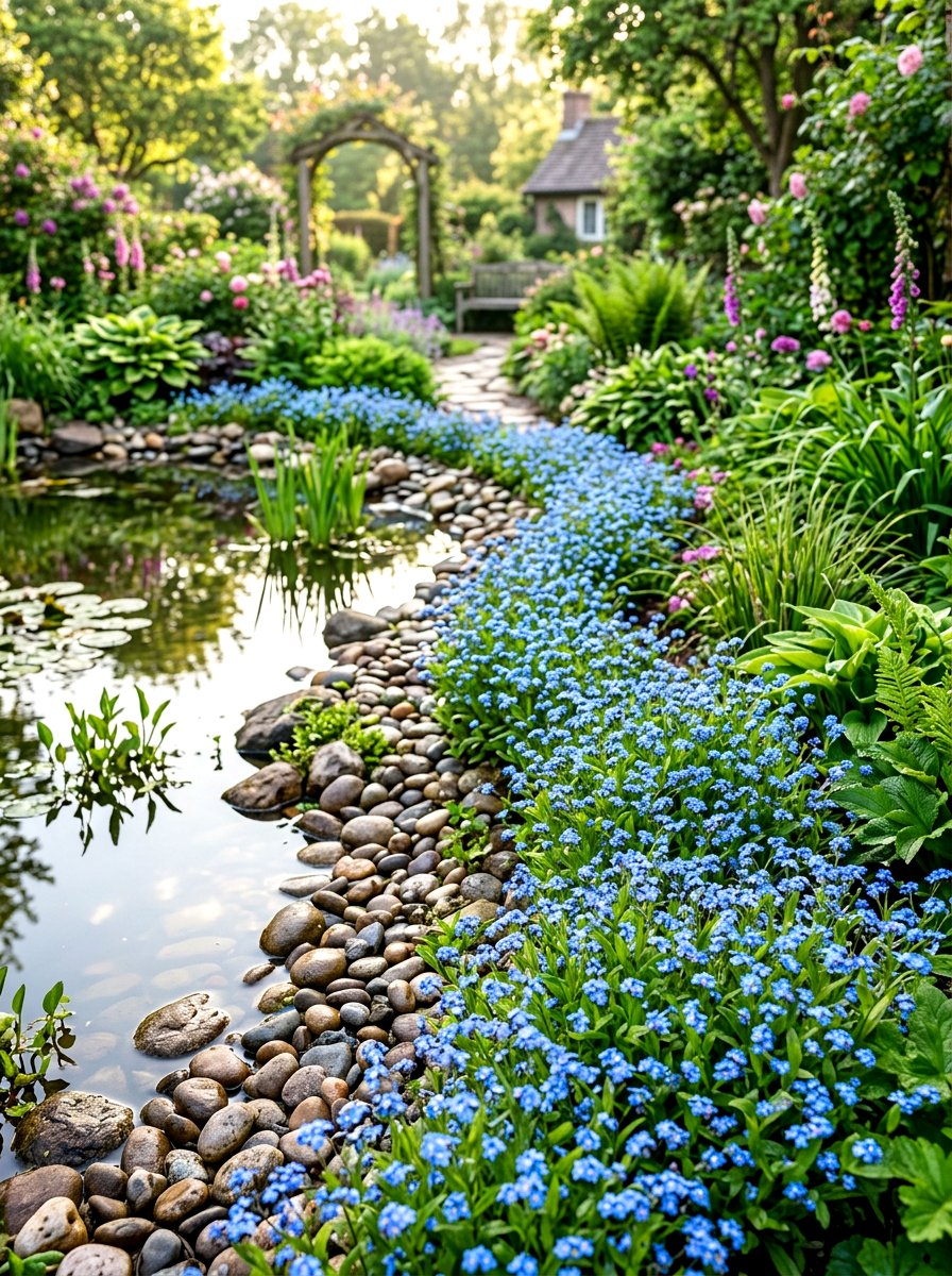 Water Forget Me Not Pond Edge Planting - 30 pond edge planting ideas
