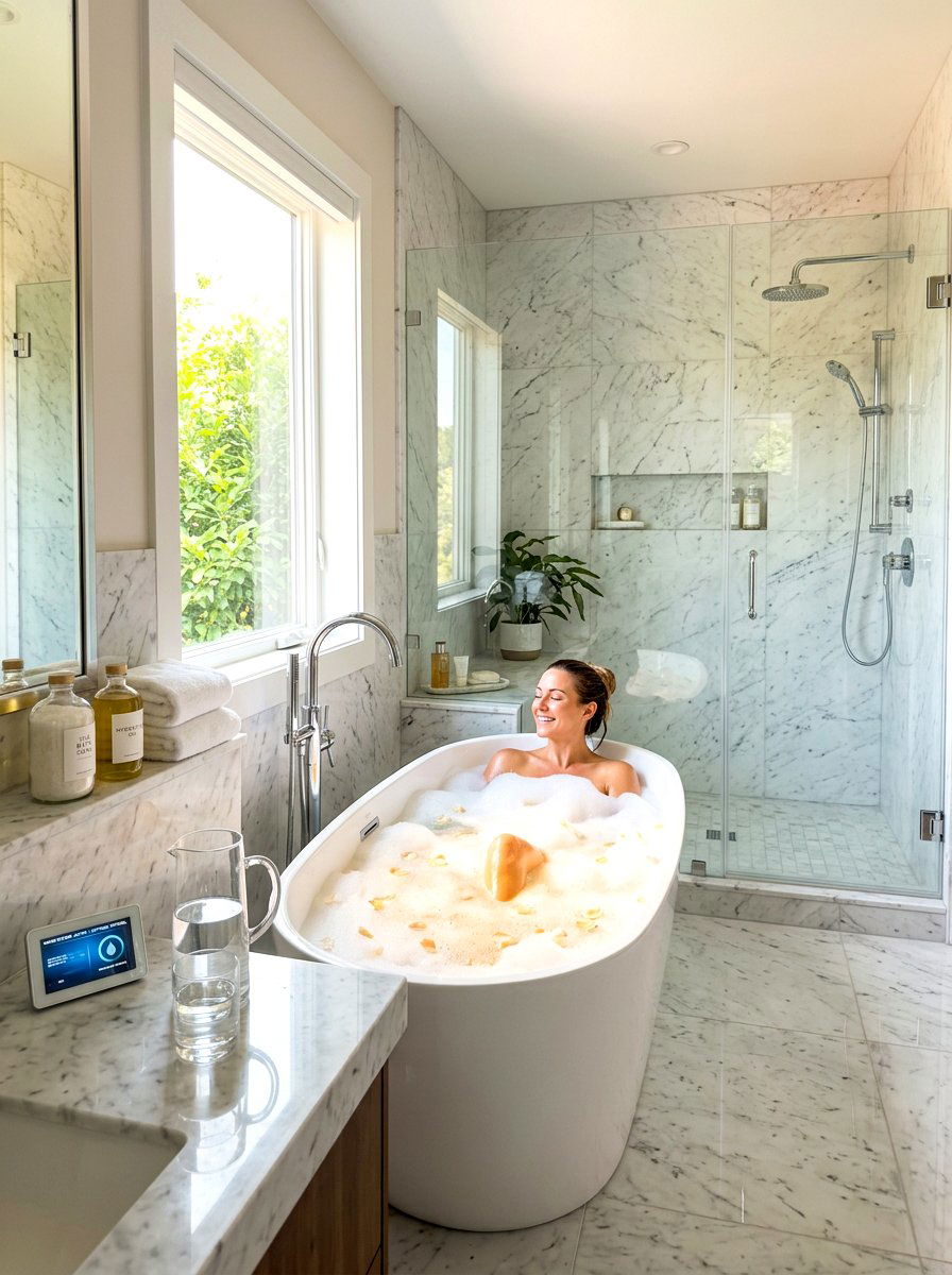 Water Softening System House - 30 invisible wellness bathroom ideas