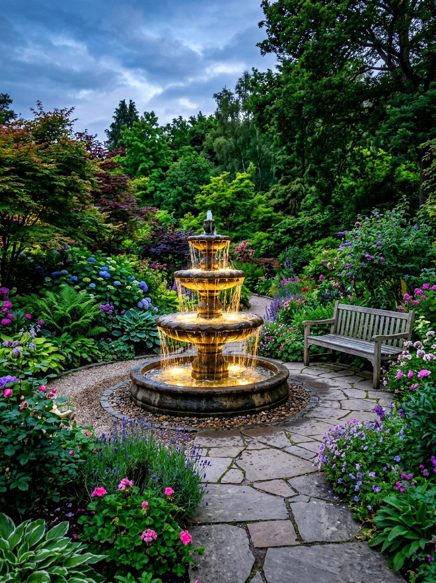 Water feature - 30 backyard date night ideas