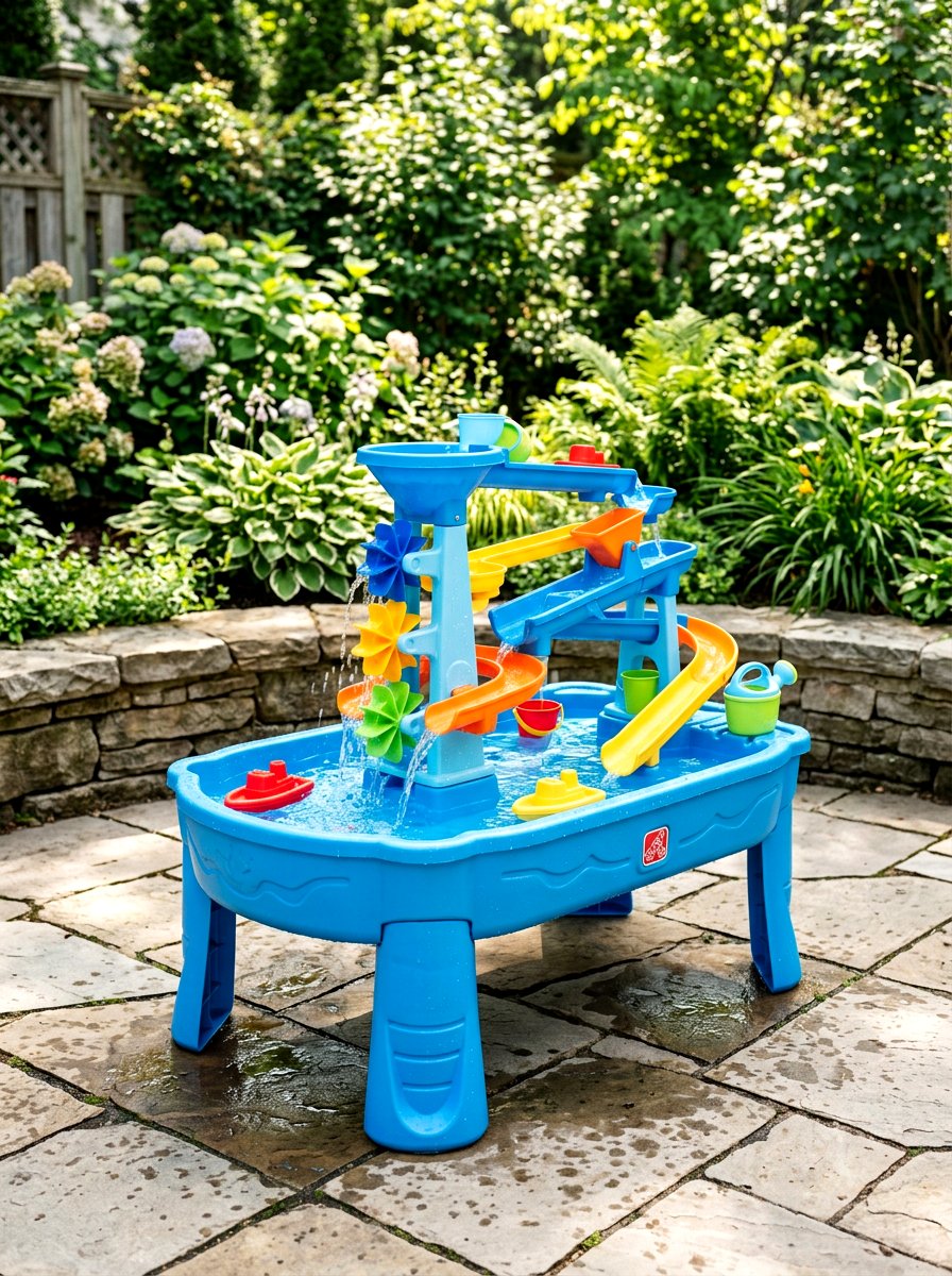 Water play table - 30 kids backyard play area ideas