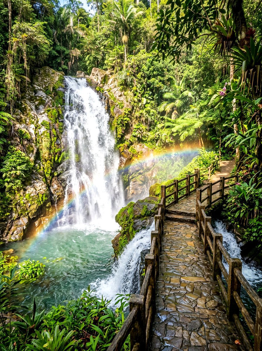 Waterfall Bridge - 30 pond bridge ideas