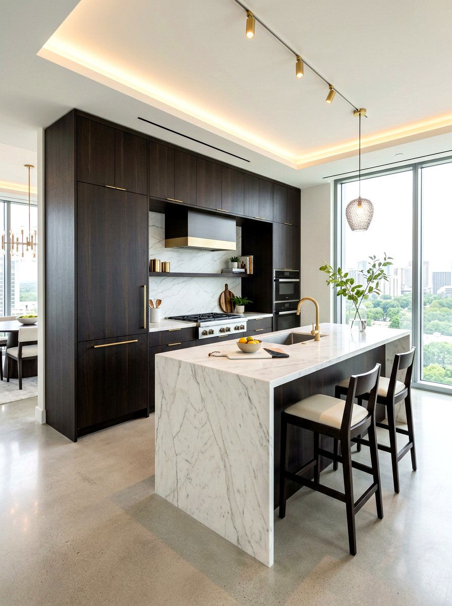 Waterfall Edge Small Kitchen Island - 30 small island kitchen ideas