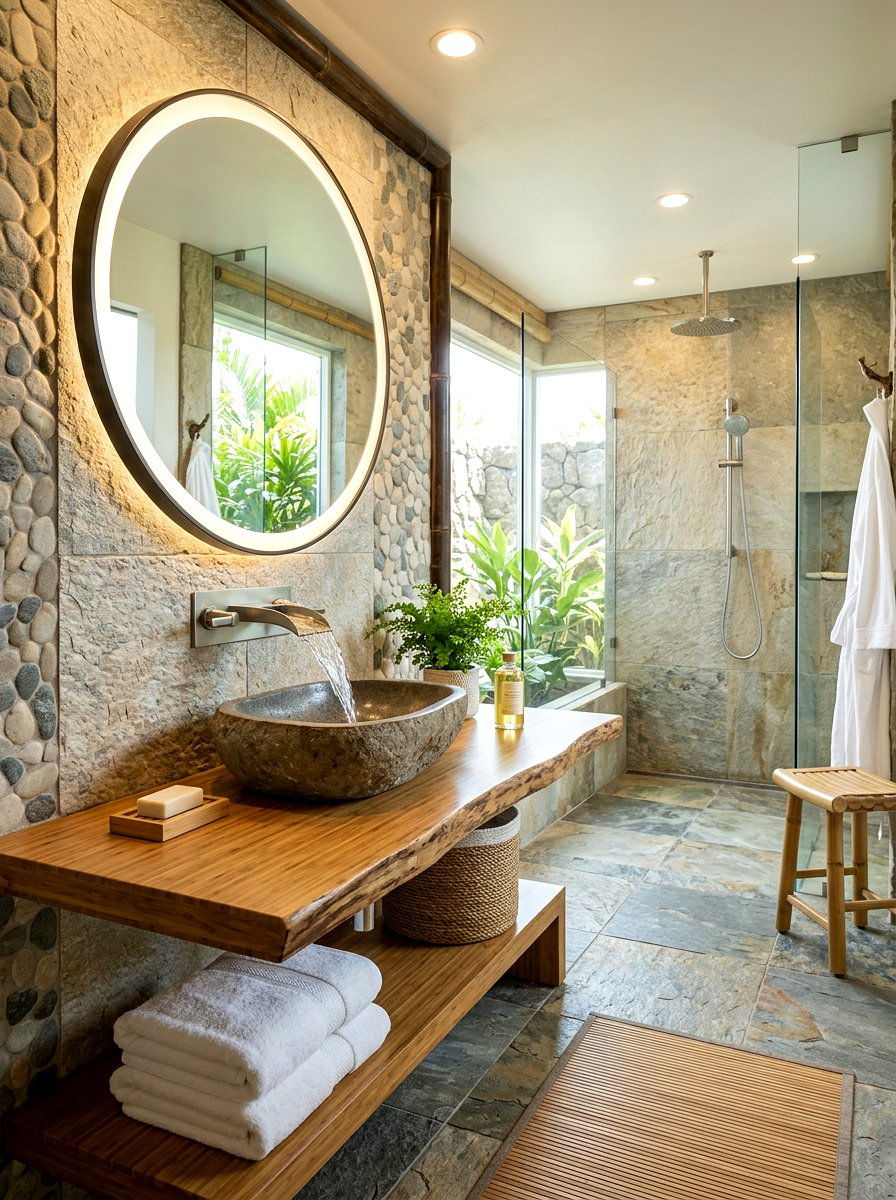 Waterfall Spout Wall Faucet - 30 wall mounted faucet bathroom ideas