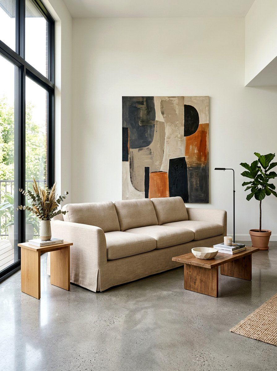 Waterfall skirt sofa - 30 skirted sofa ideas