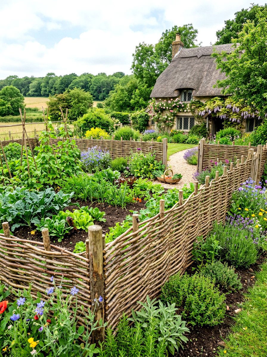 Wattle Weave Fence - 30 fence ideas