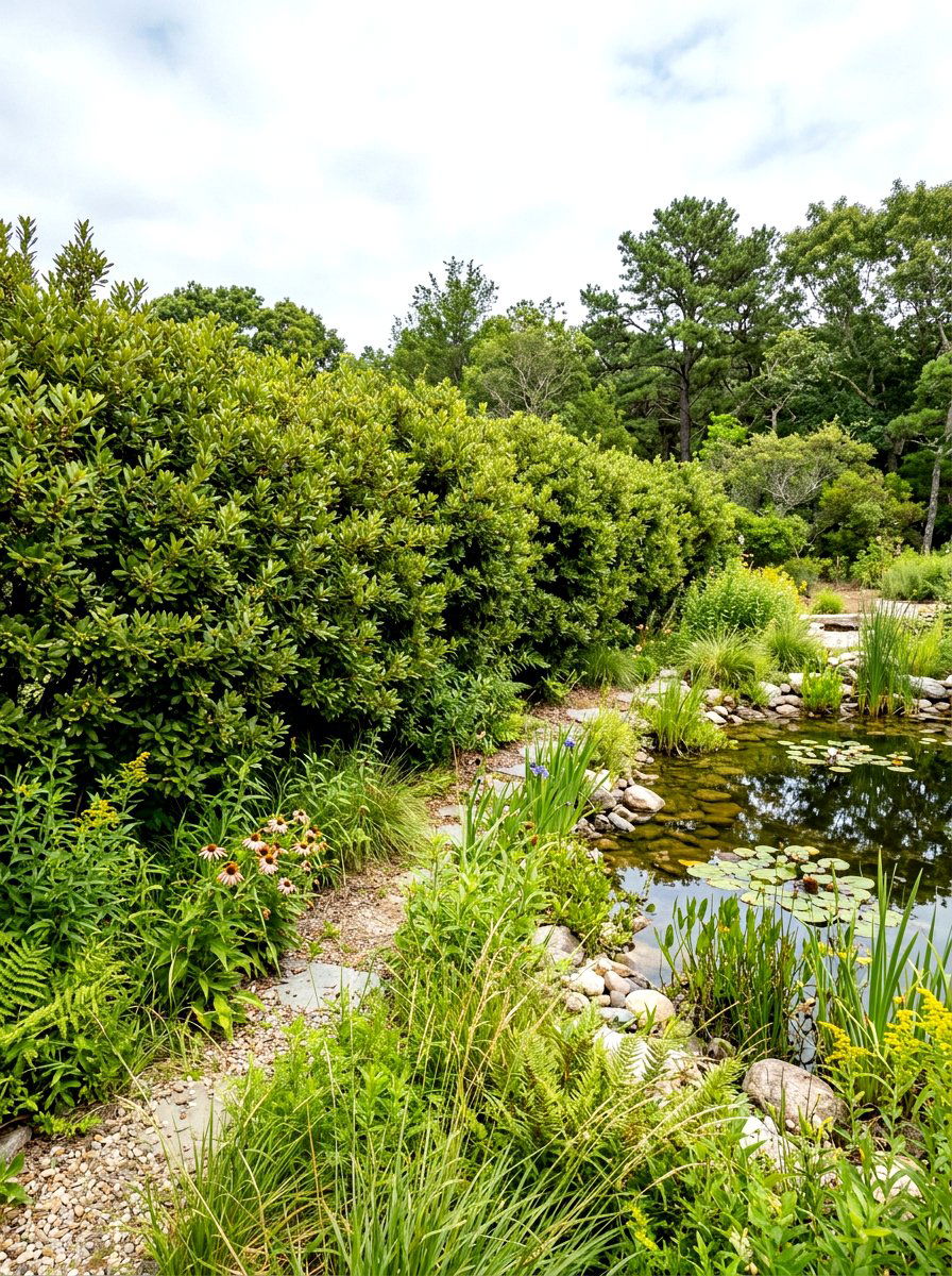 Wax Myrtle - 30 backyard privacy hedge ideas