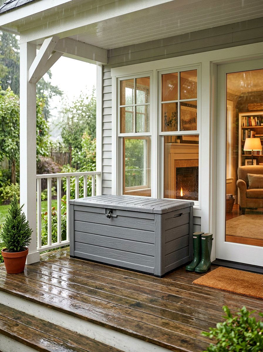 Weather resistant storage box - 30 deck box ideas