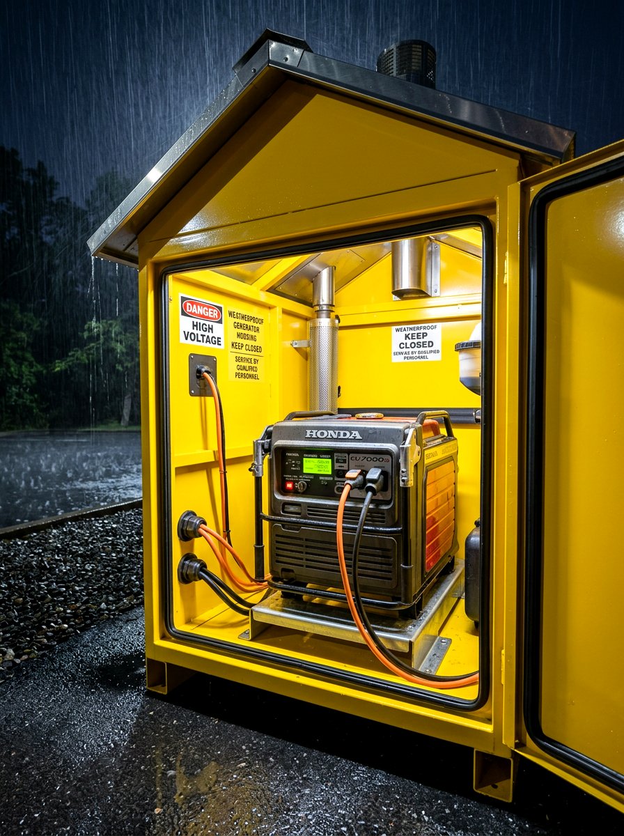 Weatherproof Generator Housing - 30 generator enclosure ideas