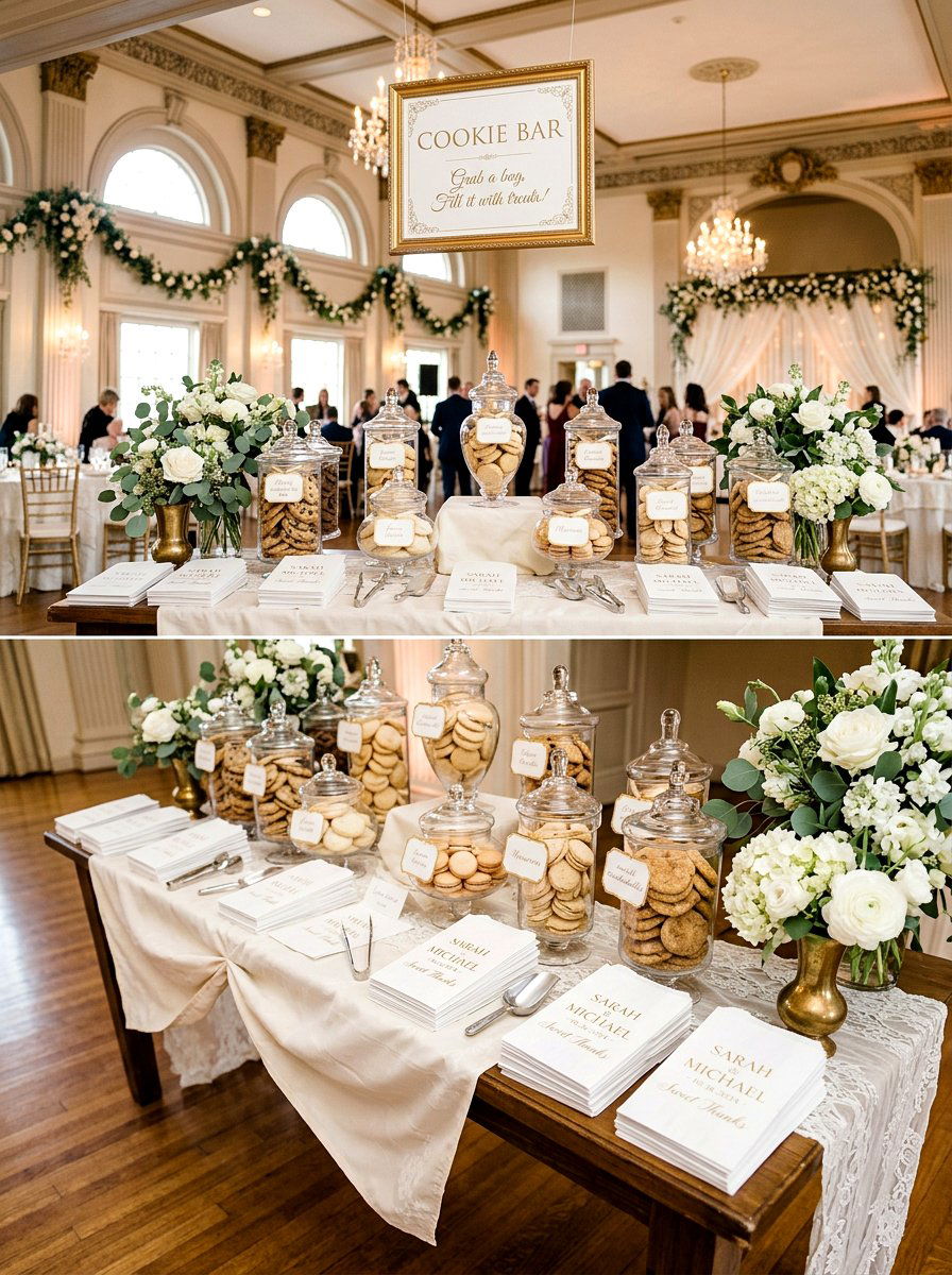 Wedding Cookie Bar - 30 cookie station ideas