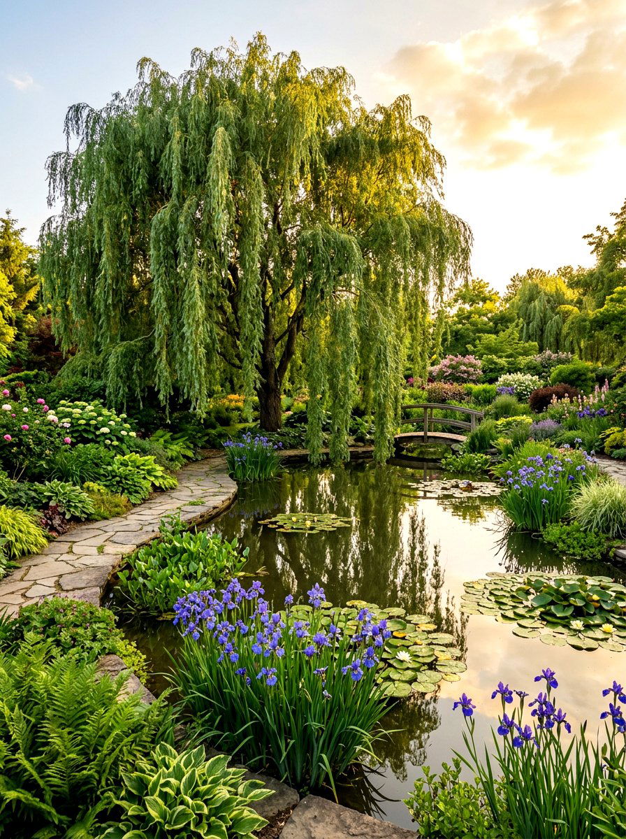 Weeping Willow Garden - 30 Victorian garden ideas