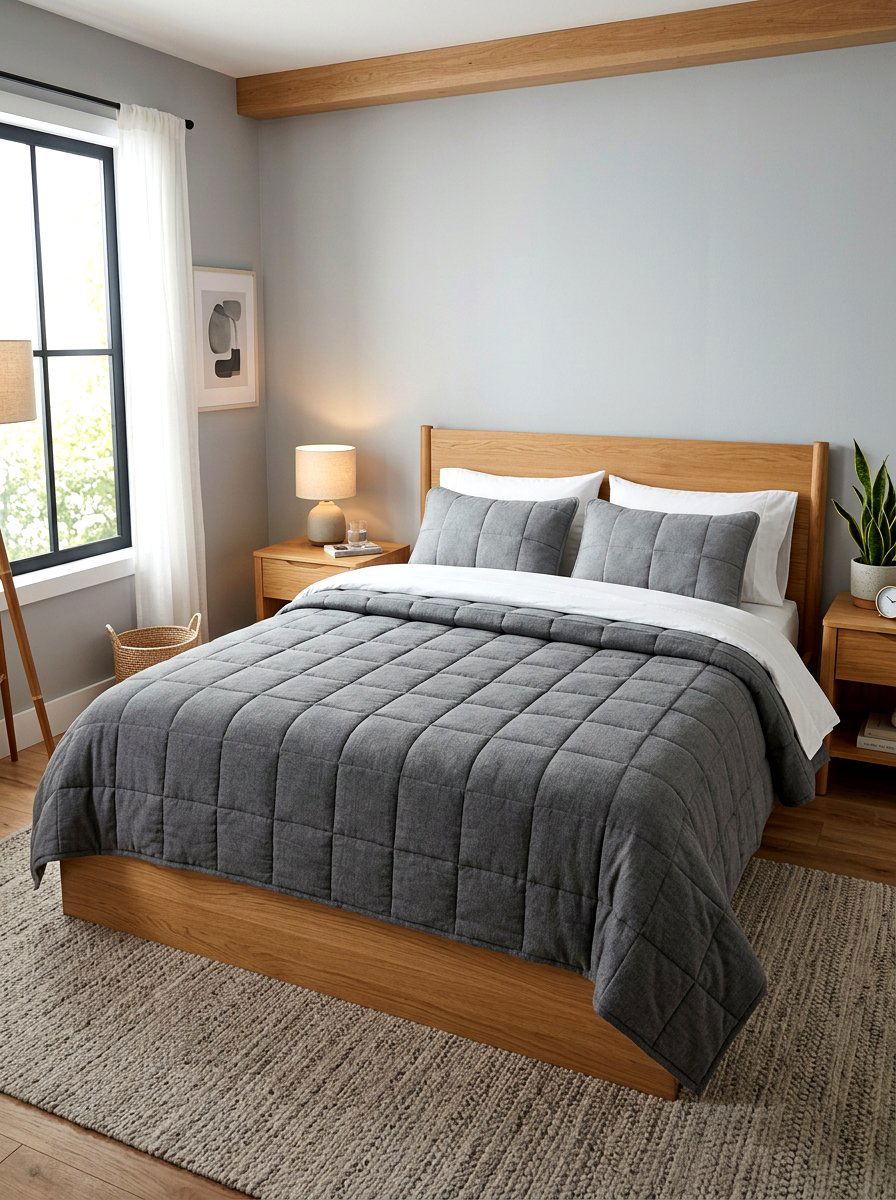 Weighted Blanket Bed - 30 quiet room decor ideas