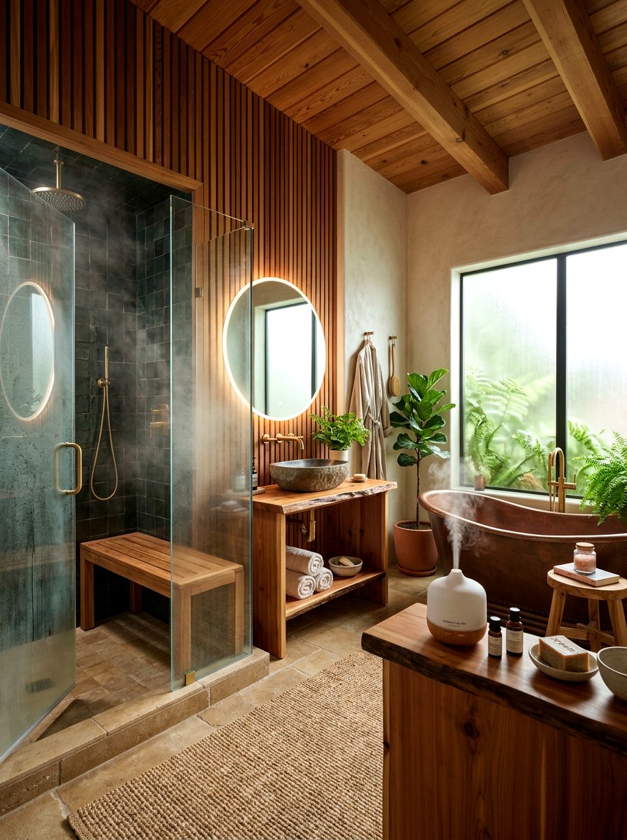 Wellness Retreat Organic Modern Bathroom - 30 organic modern bathroom ideas