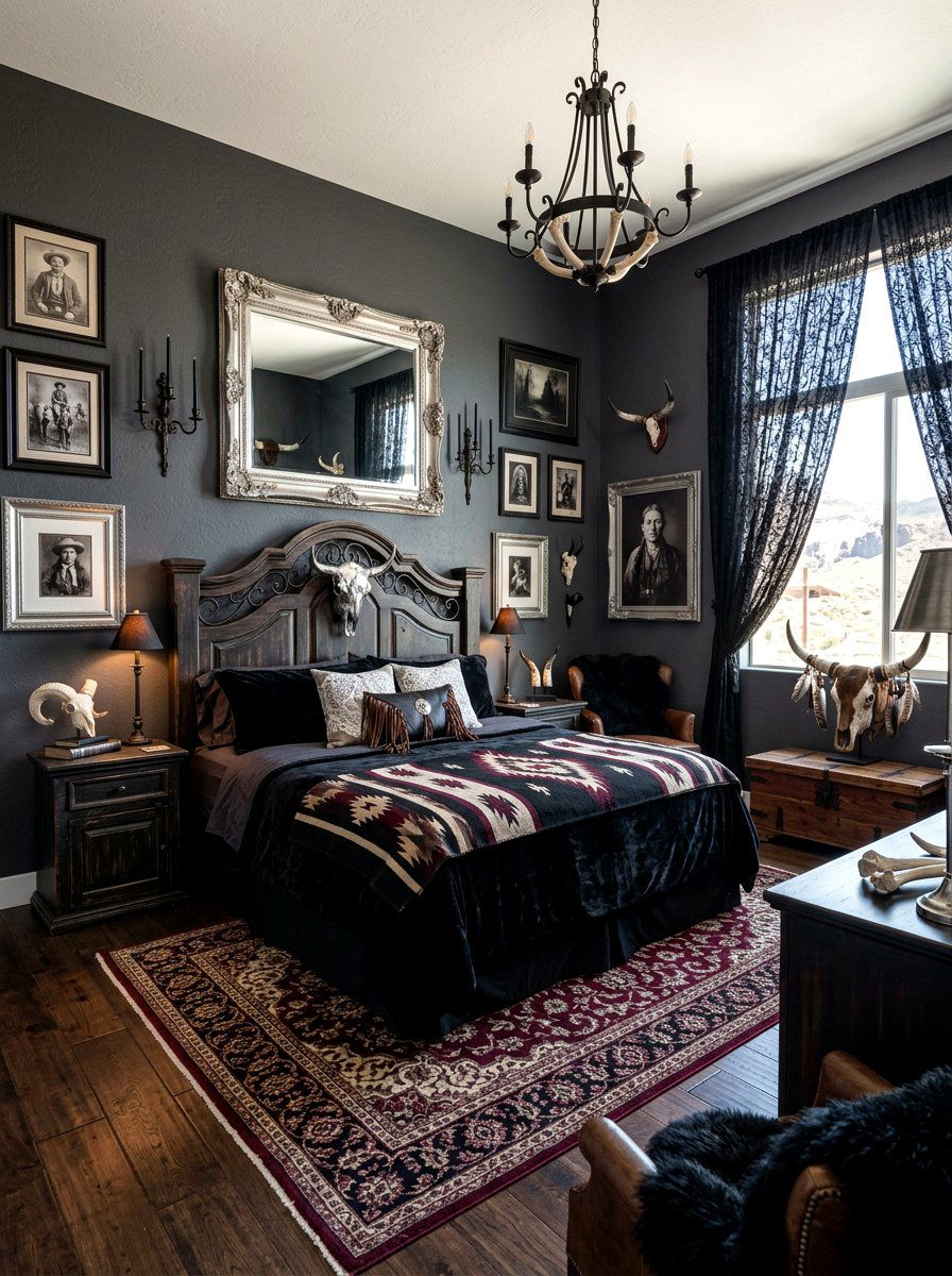 Western Gothic Aesthetic Bedroom - 30 western bedroom ideas