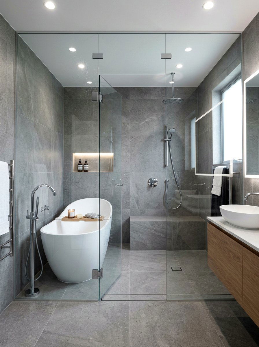 Wet Room Freestanding Tub Layout - 30 freestanding tub ideas