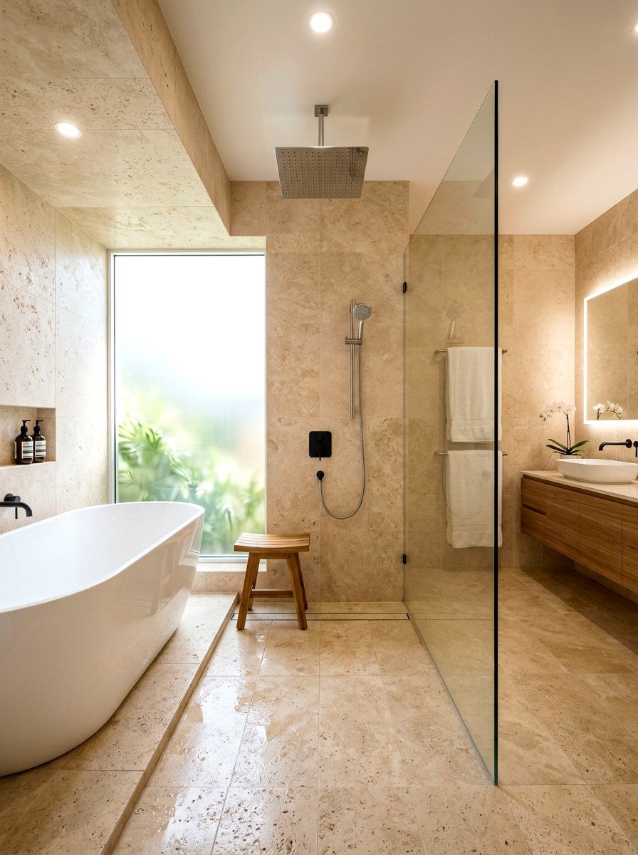 Wet Room Layout - 30 master bathroom ideas