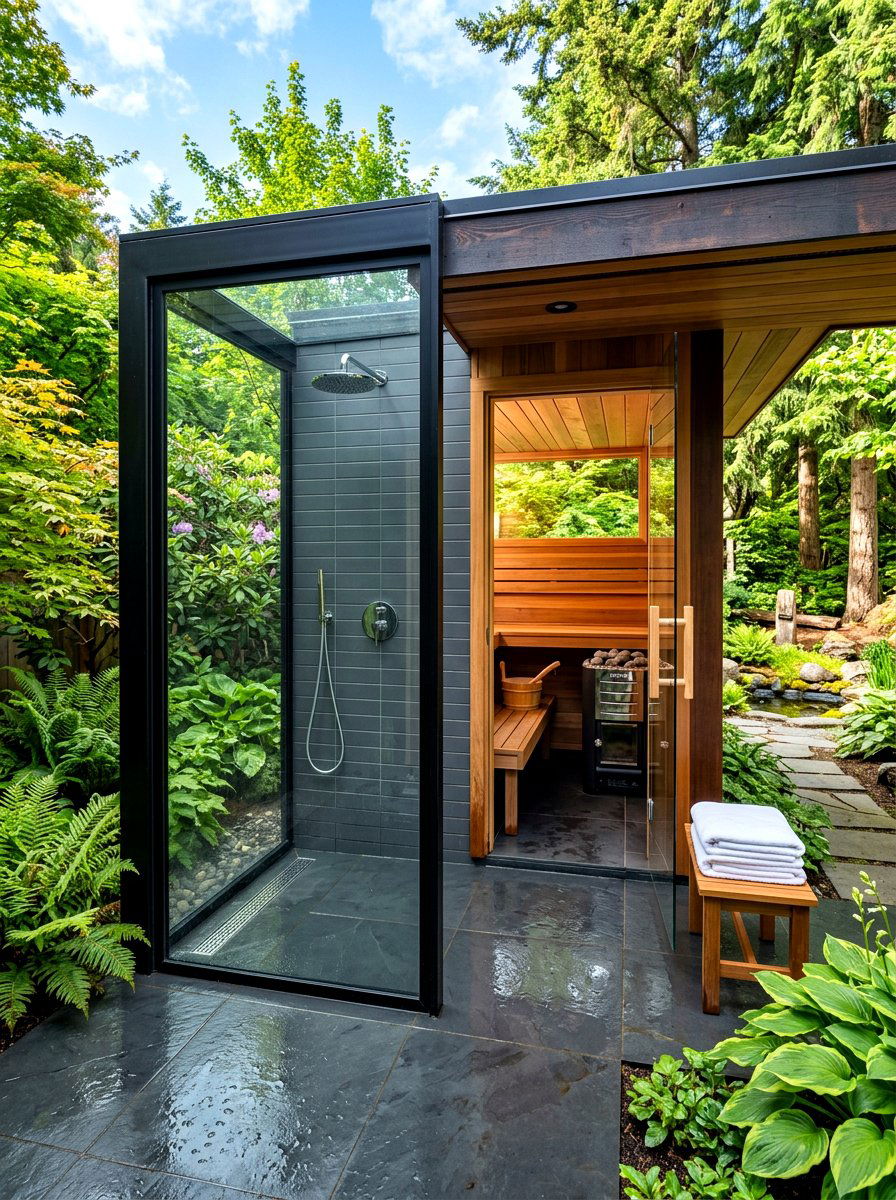 Wet Room Sauna - 30 sauna bathroom ideas