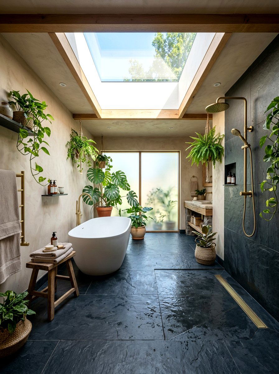 Wet Room Skylight - 30 shower skylight ideas