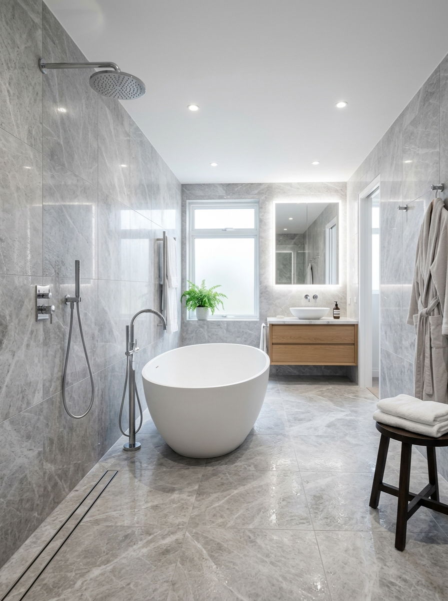 Wet Room With Freestanding Tub - 30 wet room bathroom ideas