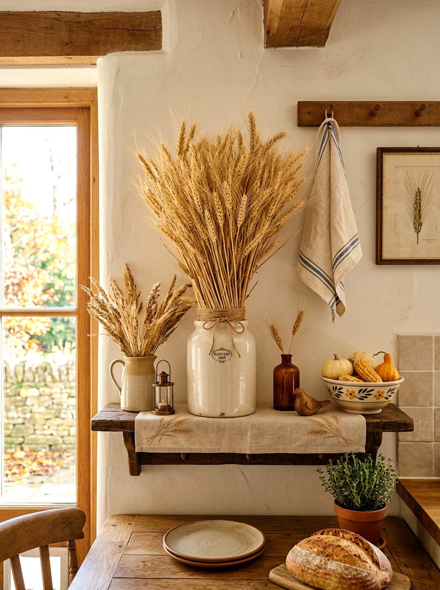 30 Fall Kitchen Shelf Decor Ideas for Warm Seasonal Style