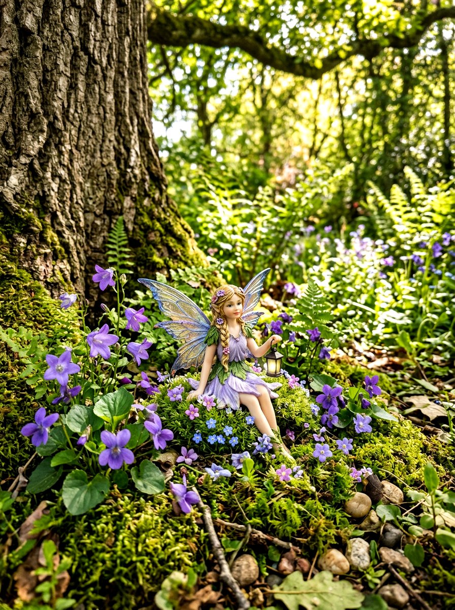 Whimsical Fairy Figurine - 30 garden statue ideas