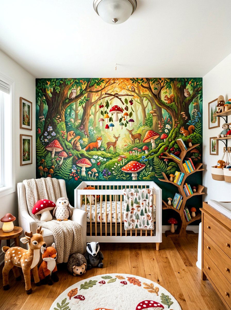 Whimsical Woodland Mushroom Nursery - 30 mushroom nursery ideas