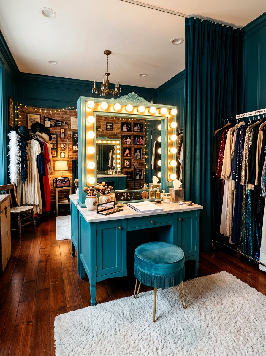 Whimsical vanity dressing room - 30 circuscore home decor ideas