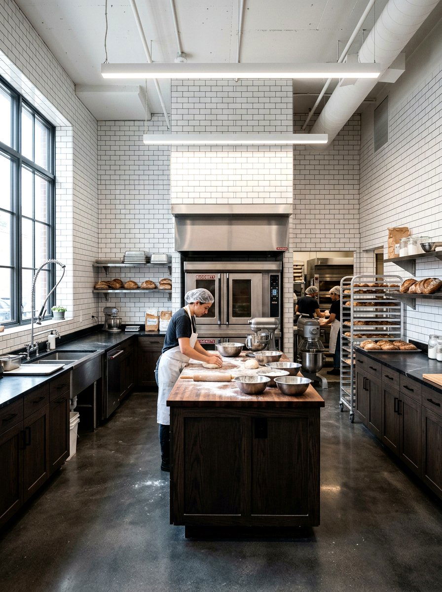 White Bakery Kitchen Subway Tile - 30 vintage bakery kitchen ideas
