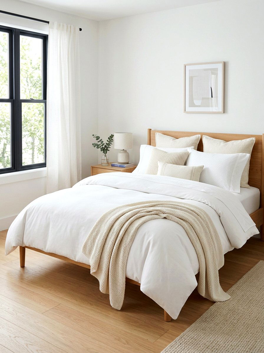 White Bedding Set - 30 boutique hotel bedroom ideas