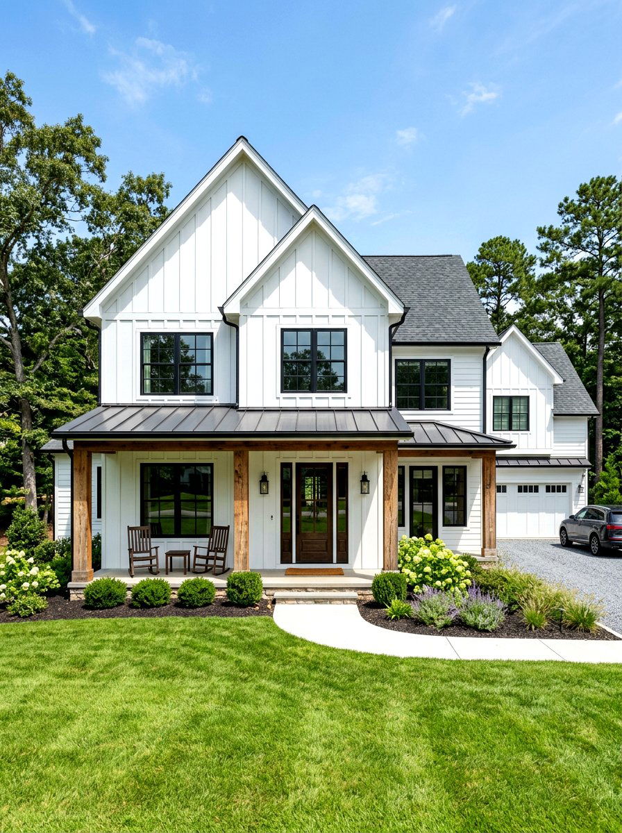 White Board And Batten - 30 gable accent ideas