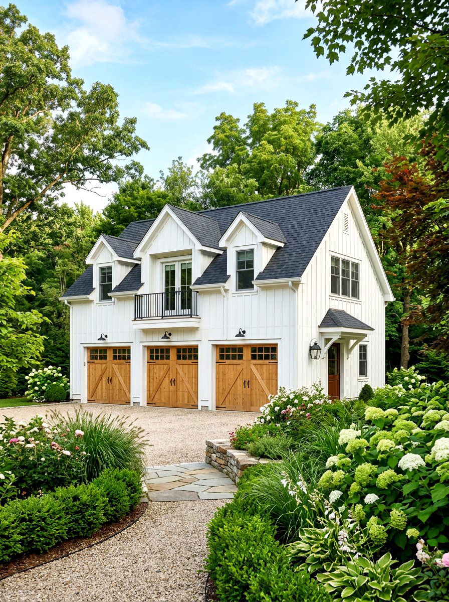 White Board And Batten Carriage House - 30 carriage house exterior ideas aesthetic