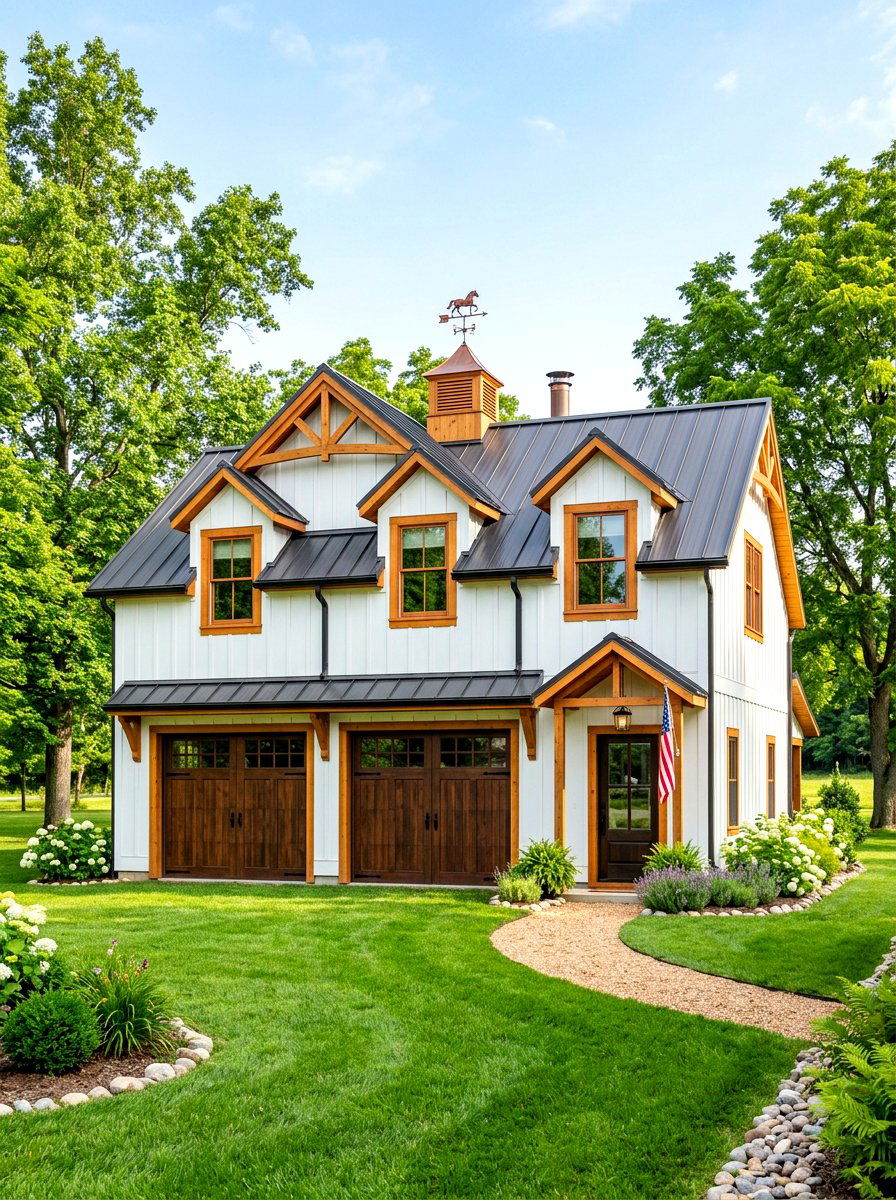 White Board And Batten Exterior - 30 carriage house ideas