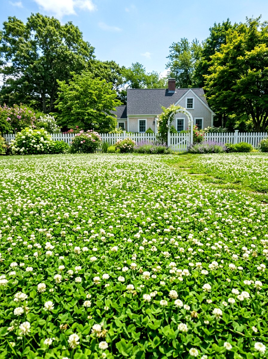 White Clover Backyard - 30 clover lawn backyard ideas aesthetic