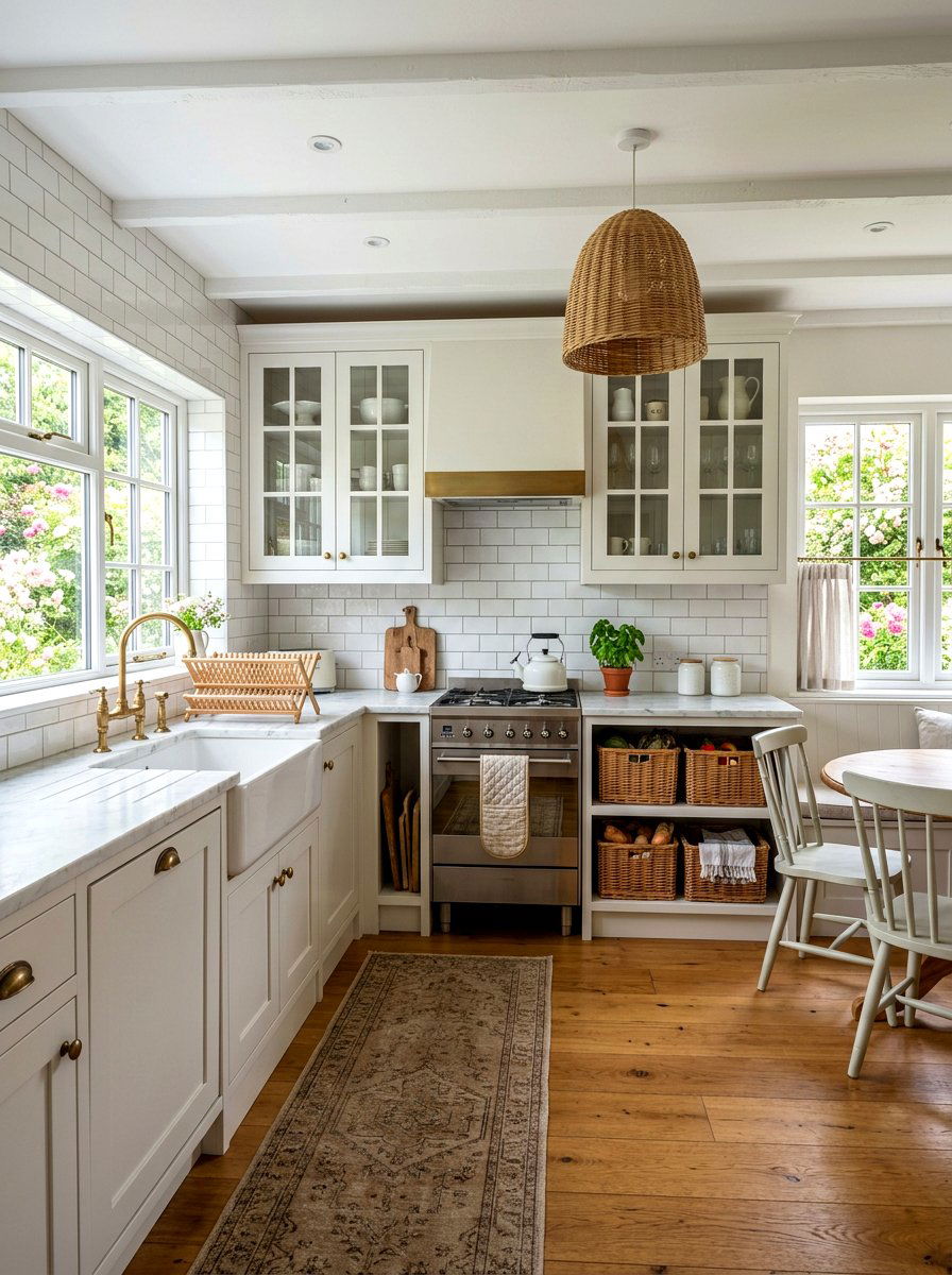 White Cottage Kitchen - 30 small cottage kitchen ideas