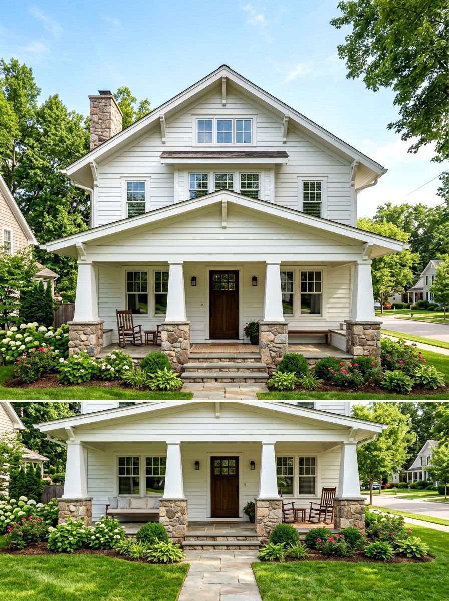 White Craftsman Home Exterior - 30 white house exterior ideas