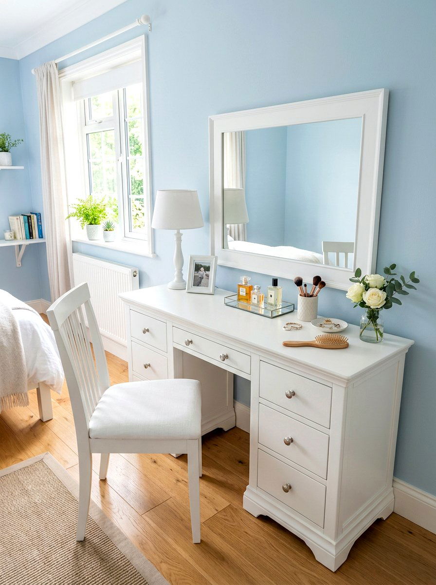 White Dressing Table - 30 dressing table ideas