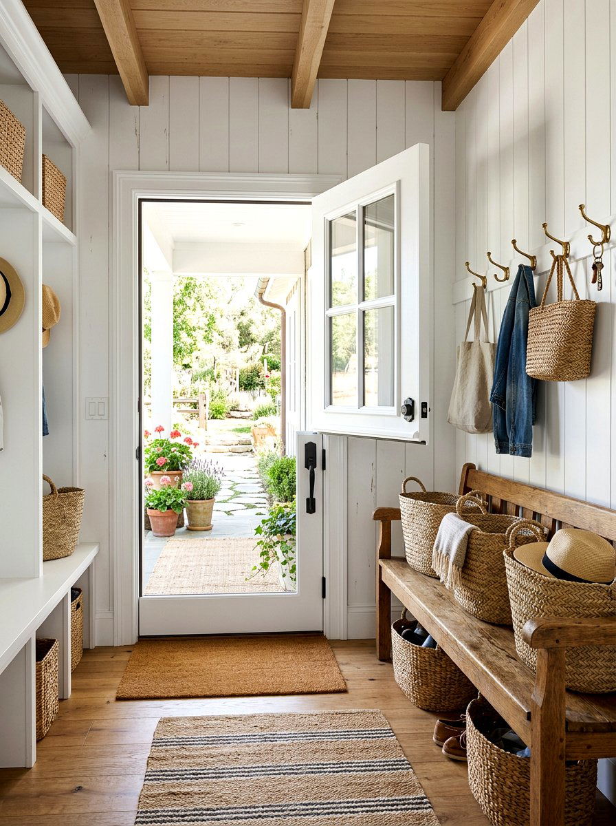 White Farmhouse Dutch Door - 30 Dutch door ideas